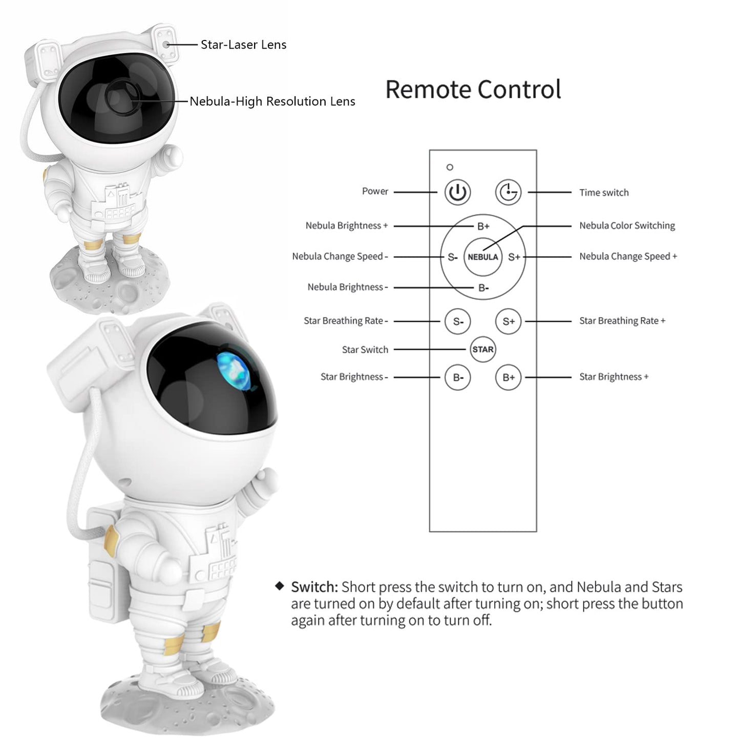 Astronaut Projector™  - Sterren astronaut projector